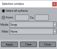 Selection window